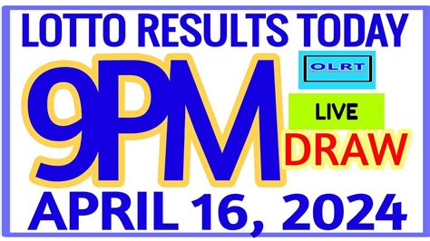 Swertres 9PM Results for April 16, 2024 .
